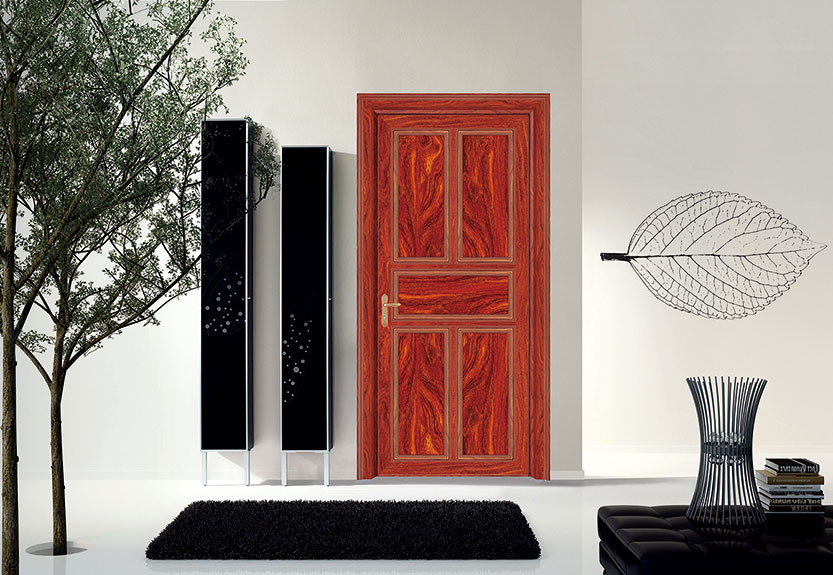 红檀木尊贵全铝房间门16093