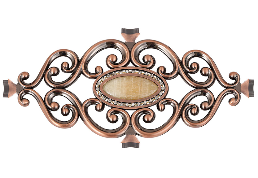 锌合金装饰花6#红古铜/白色