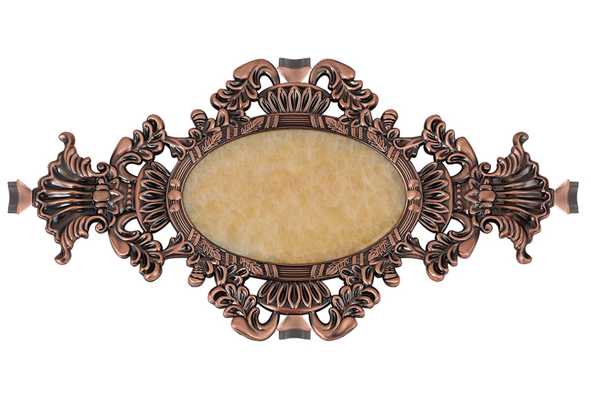 锌合金装饰花1#红古铜/白色