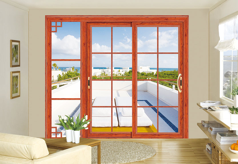 金橡木尊贵推拉/吊趟门A-16049