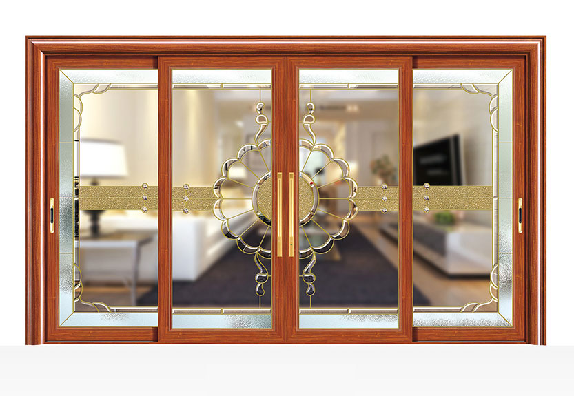 柚木重型推拉门A-16007