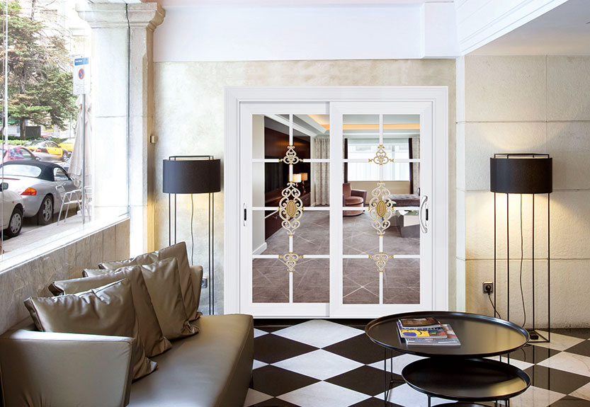 白色尊贵推拉/吊趟门H-16064