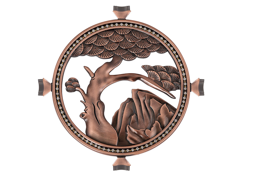 锌合金装饰花3#红古铜/白色