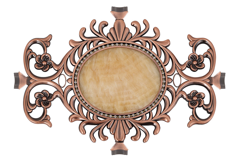 锌合金装饰花2#红古铜/白色