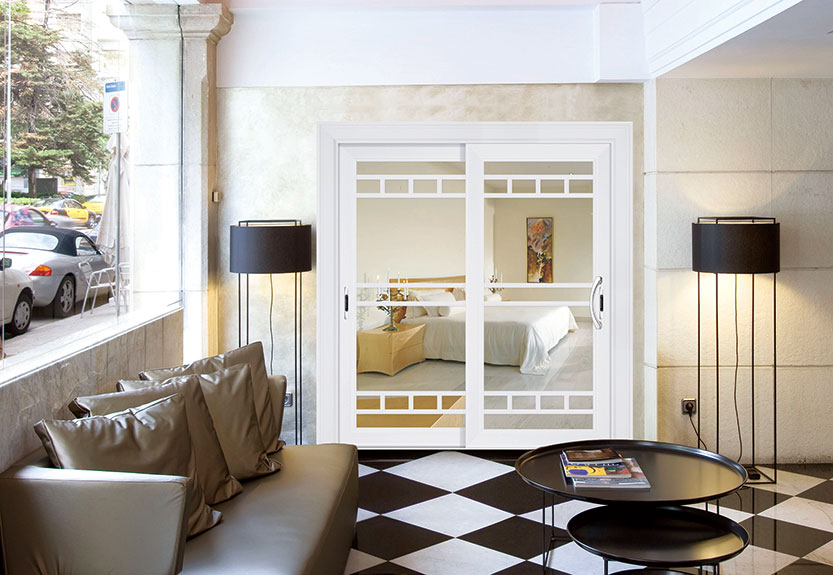 白色尊贵推拉/吊趟门A-16065