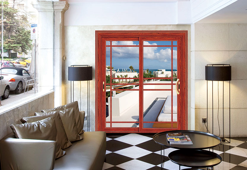 红檀木尊贵推拉/吊趟门A-16057