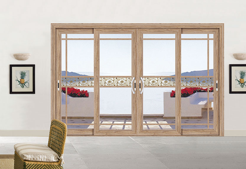 古橡木尊贵推拉/吊趟门A-16052