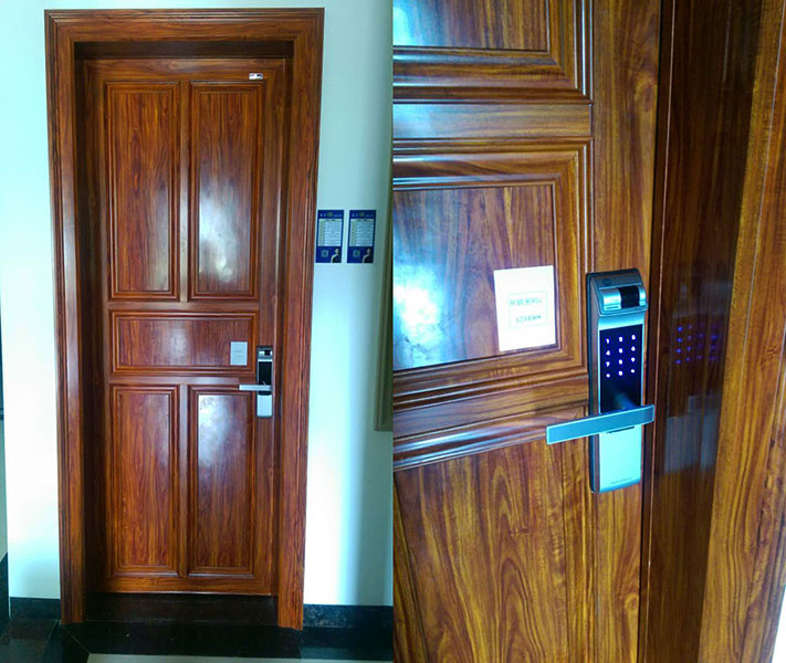 紫檀木尊贵智能锁全铝房间门 紫檀木尊贵智能锁全铝房间门