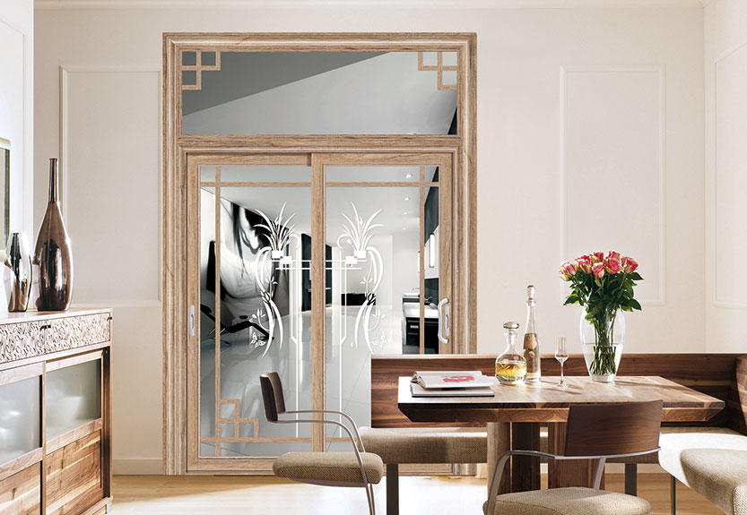 古橡木尚锋推拉/吊趟门B-16079