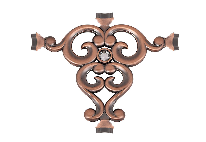 锌合金装饰花9#红古铜/白色