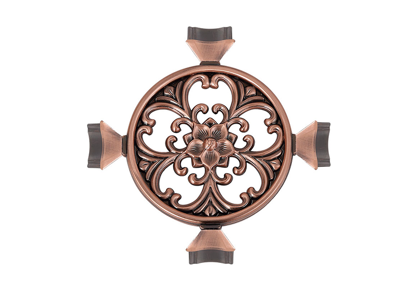 锌合金装饰花10#红古铜/白色