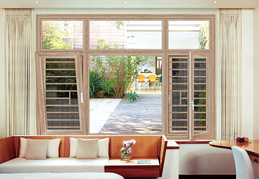 古橡木断桥平开窗16016